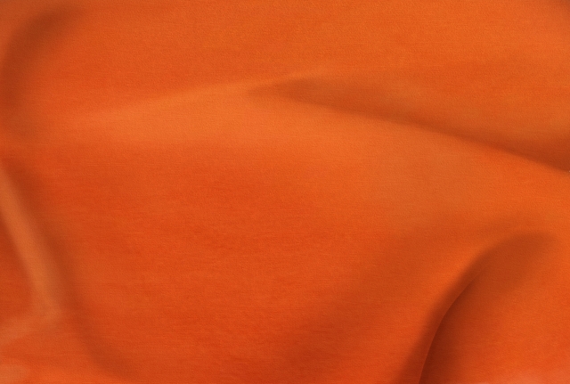 Orange Polyester Poplin Fabric