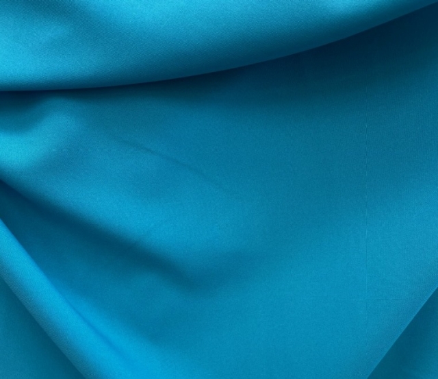 Turquoise Polyester Poplin Fabric