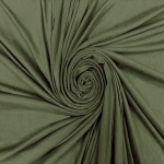 Olive Cotton Spandex Jersey Fabric