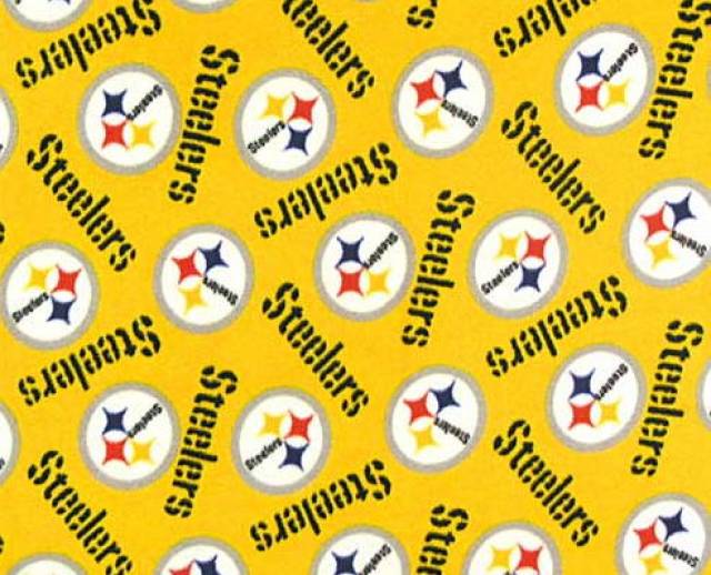 Pittsburgh Steelers Allovers NFL Fleece Fabric