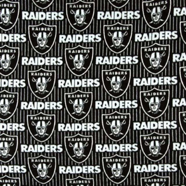 Las Vegas Raiders Allovers NFL Fleece Fabric