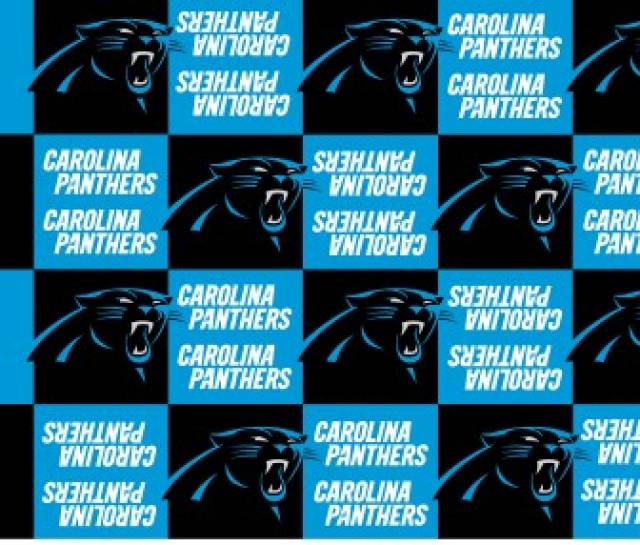 Carolina Panthers Blocks NFL Fleece Fabric
