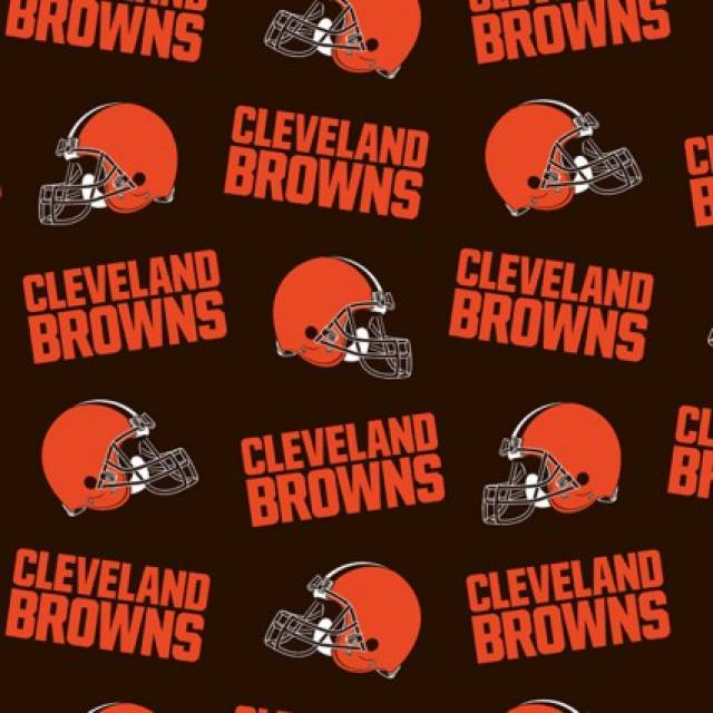 Cleveland Browns Allover NFL Fleece Fabric