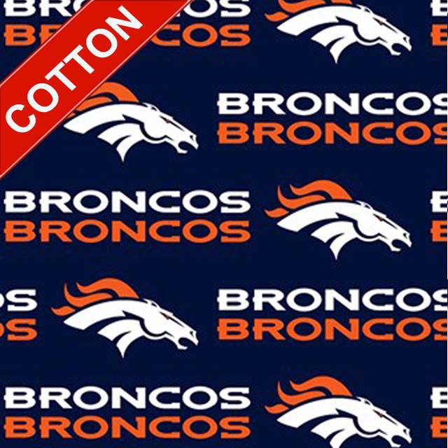 Denver Broncos Allover NFL Cotton Fabric 