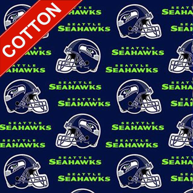 Seattle Seahawks Allover NFL Cotton Fabric