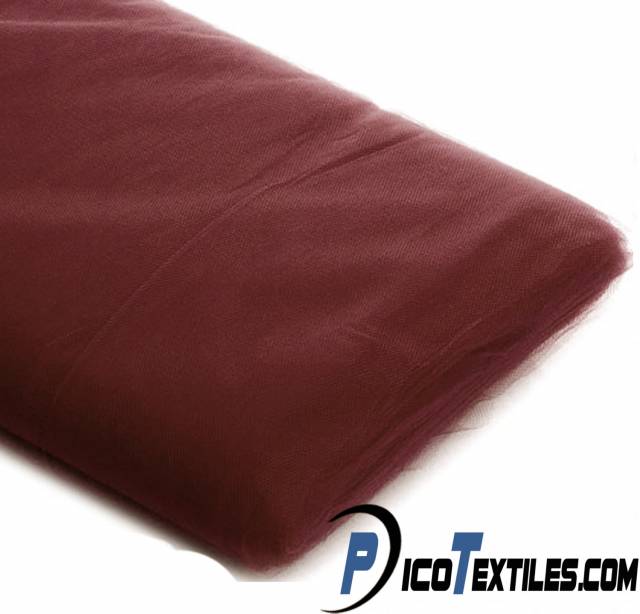 Burgundy Tulle Fabric by the Bolt