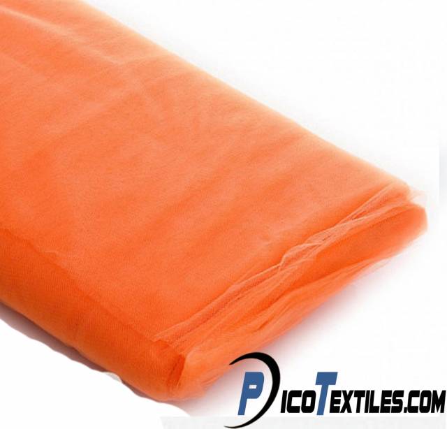 Orange Tulle Fabric by the Bolt