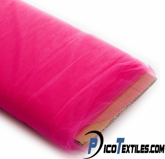 Fuchsia Tulle Fabric by the Bolt