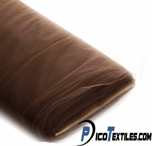 Brown Tulle Fabric by the Bolt