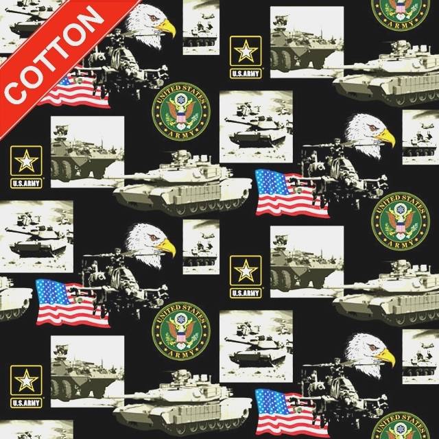 United States Army Cotton Fabric