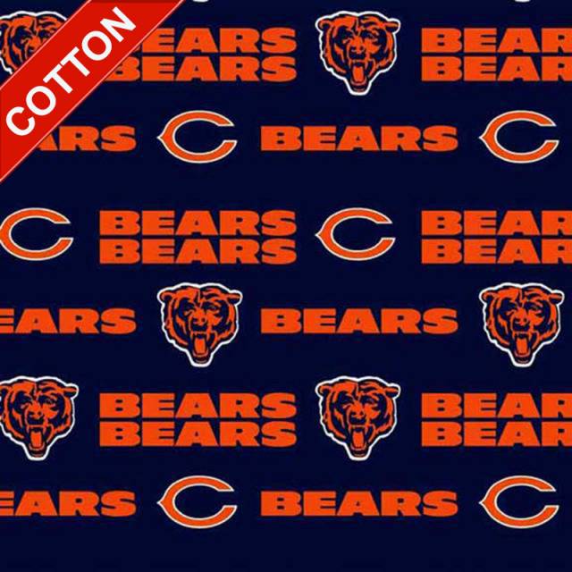 Chicago Bears Allover NFL Cotton Fabric