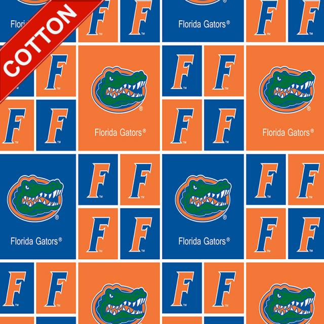 University of Florida Gators Cotton Fabric