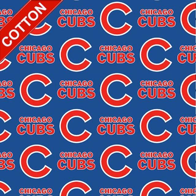 Chicago Cubs Tossed MLB Cotton Fabric