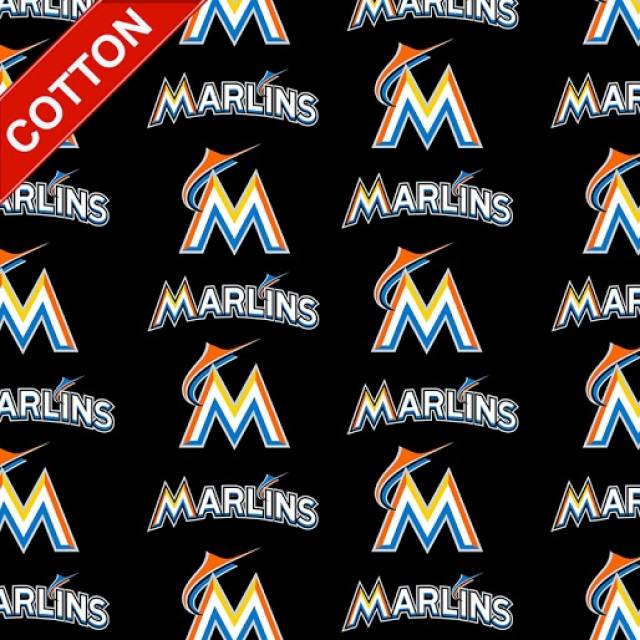 Miami Marlins MLB Cotton Fabric
