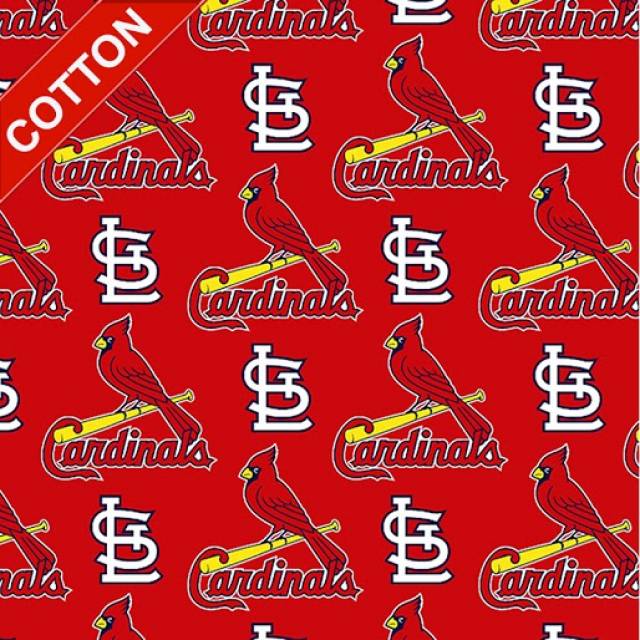St. Louis Cardinals Allovers MLB Cotton Fabric