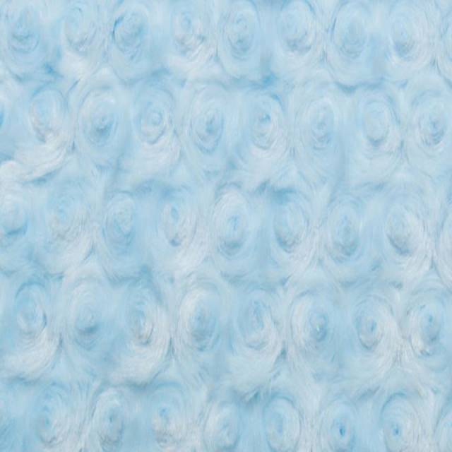 Baby Blue Rose Cuddle Fabric