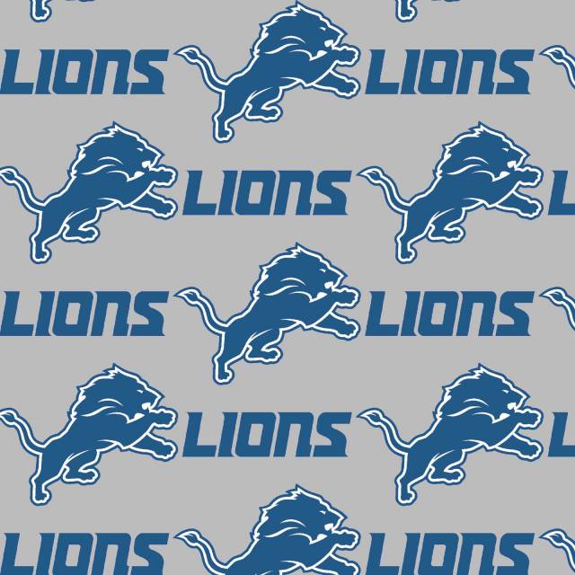 Detroit Lions Allover NFL Fleece Fabric