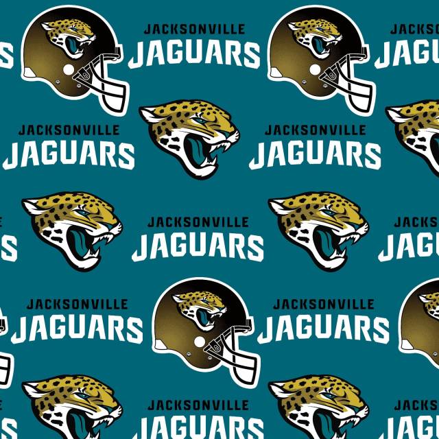Jacksonville Jaguars NFL Fleece Fabric