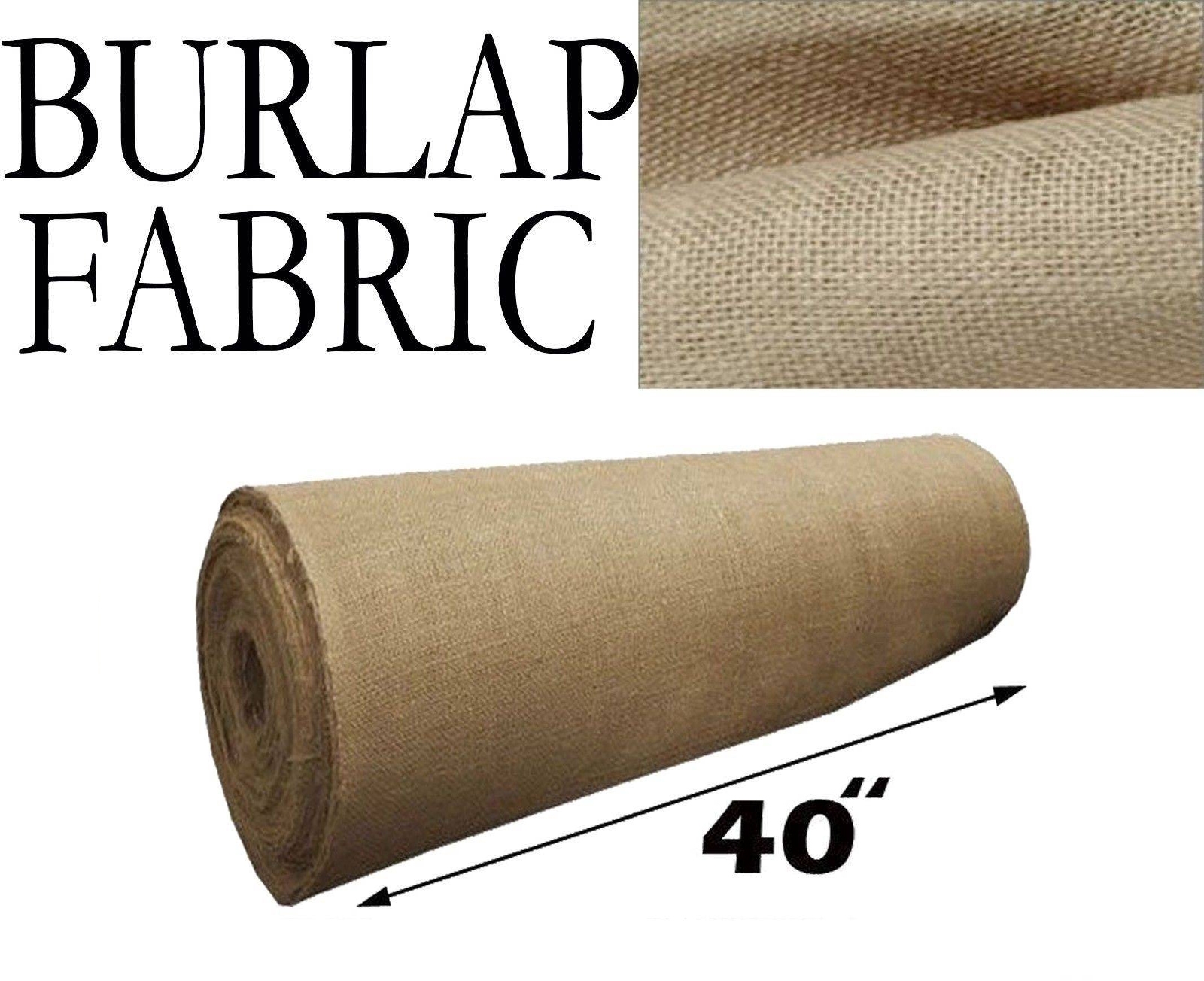 Burlap Fabric 40'' Wide