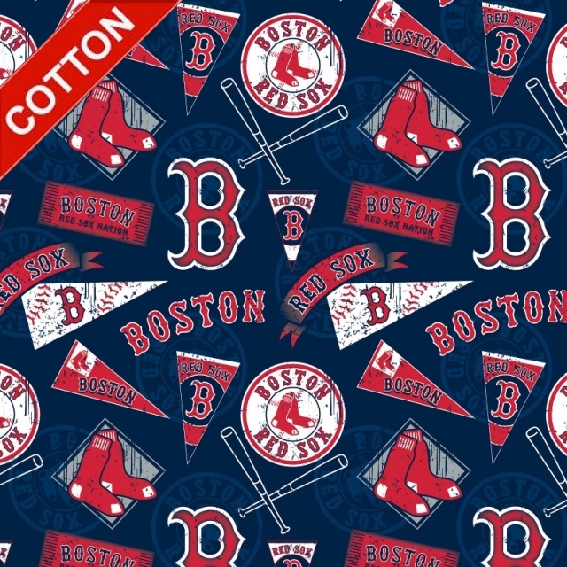 Boston Red Sox MLB Cotton Fabric