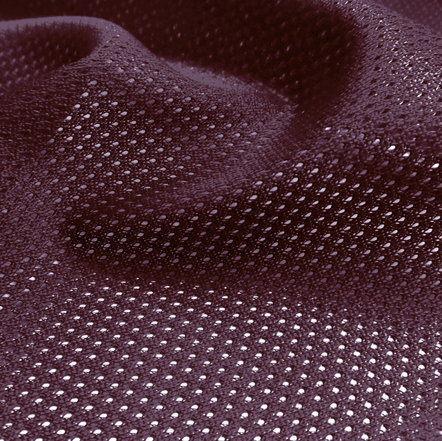 Maroon Micro Mesh Jersey Fabric