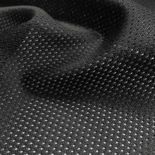 Black Micro Mesh Jersey Fabric