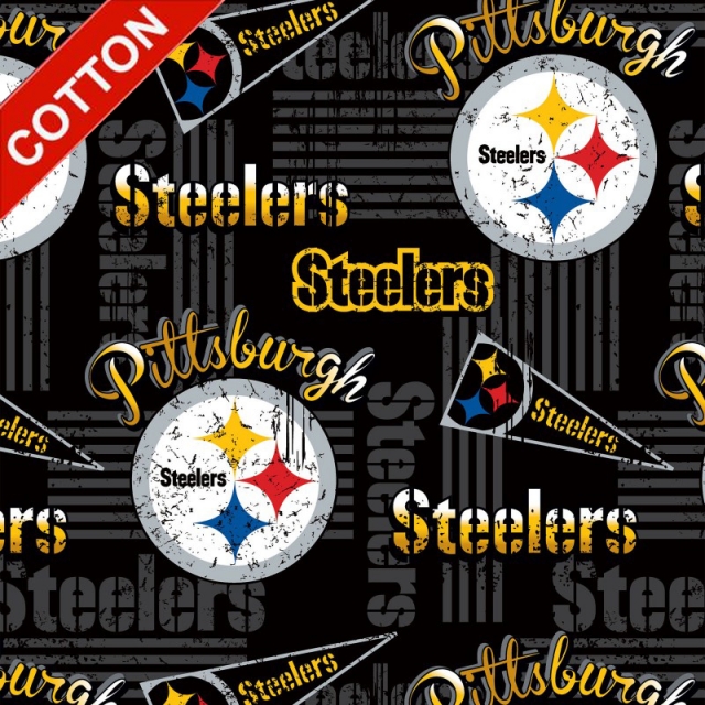 Pittsburgh Steelers Retro NFL Cotton Fabric