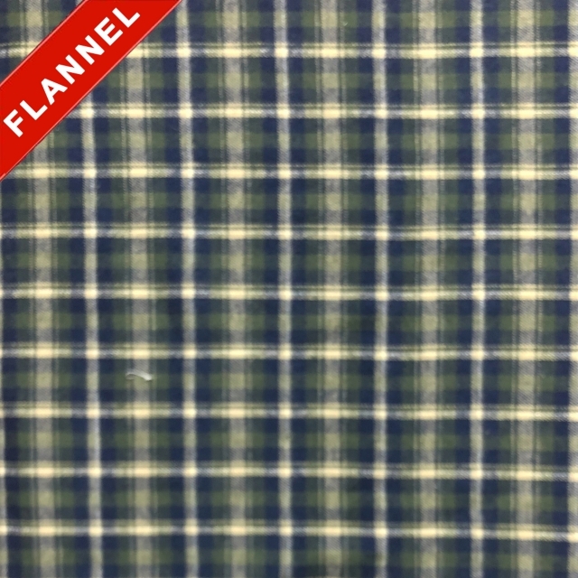 Tartan Plaid Yarn Dyed Flannel Fabric. FP04