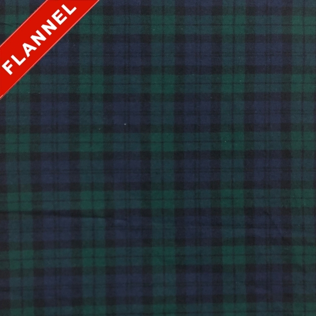 Tartan Plaid Yarn Dyed Flannel Fabric. FP05