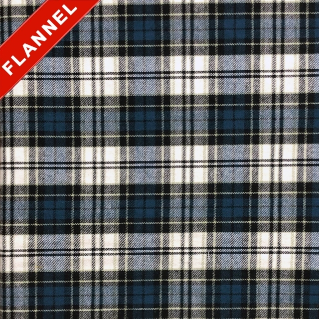 Tartan Plaid Yarn Dyed Flannel Fabric. FP10