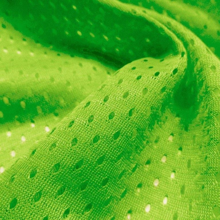 Neon Green Football Mesh Jersey Fabric