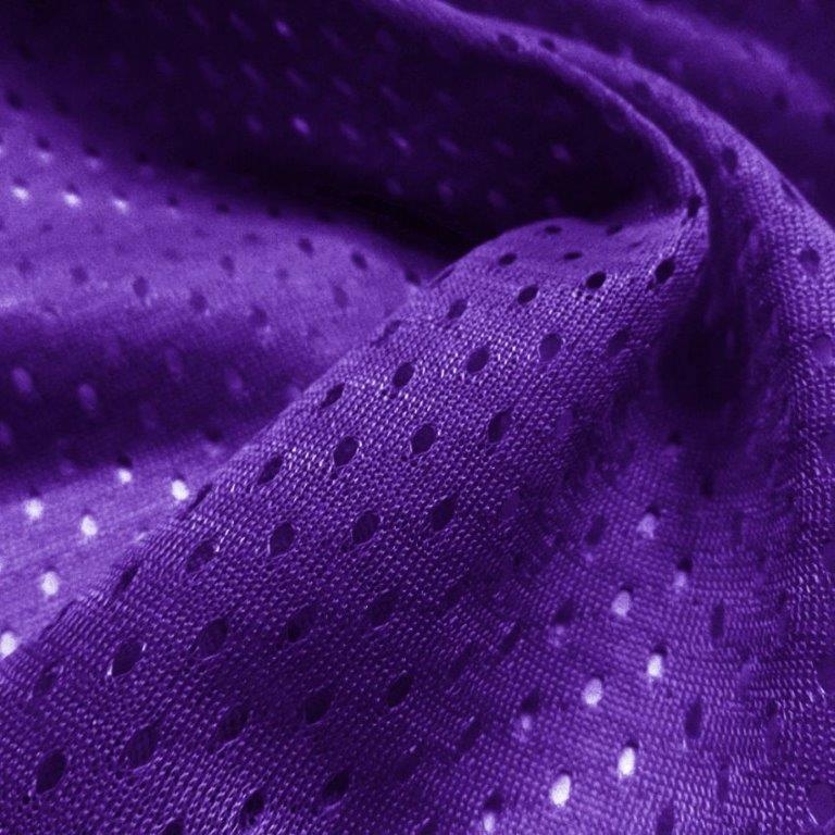 Purple Football Mesh Jersey Fabric
