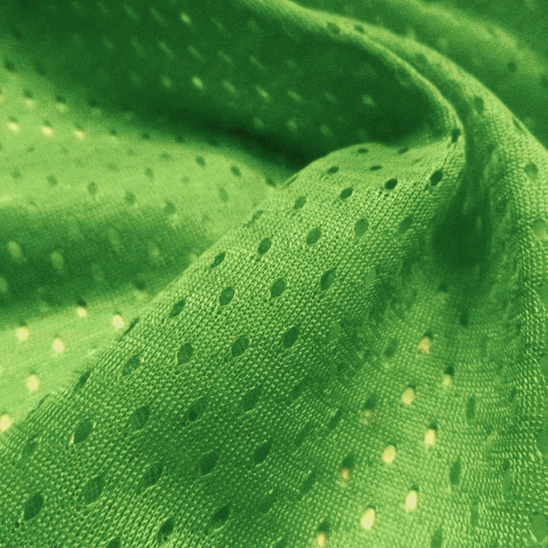 Lime Green Football Mesh Jersey Fabric