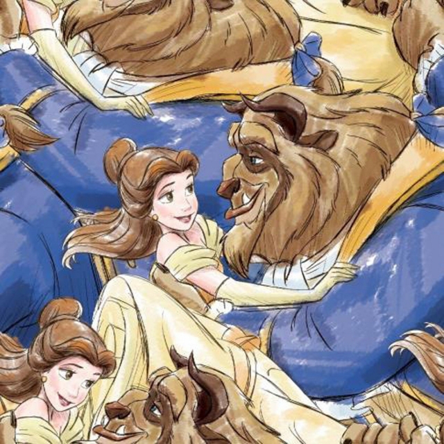 Disney Beauty and The Beast Fleece Fabric