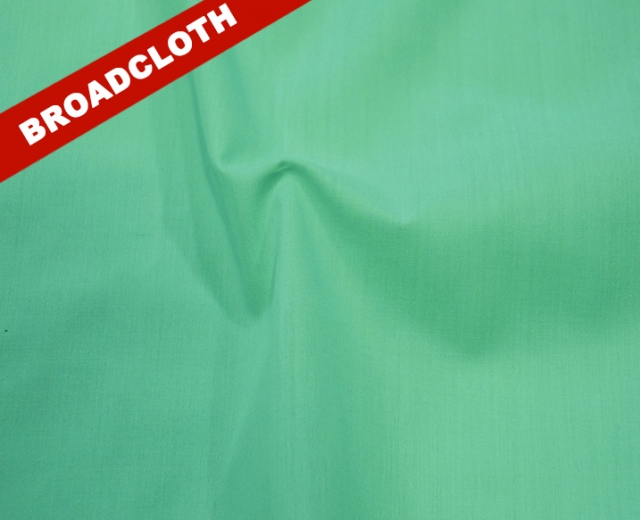 Mint Polyester Cotton Broadcloth Fabric
