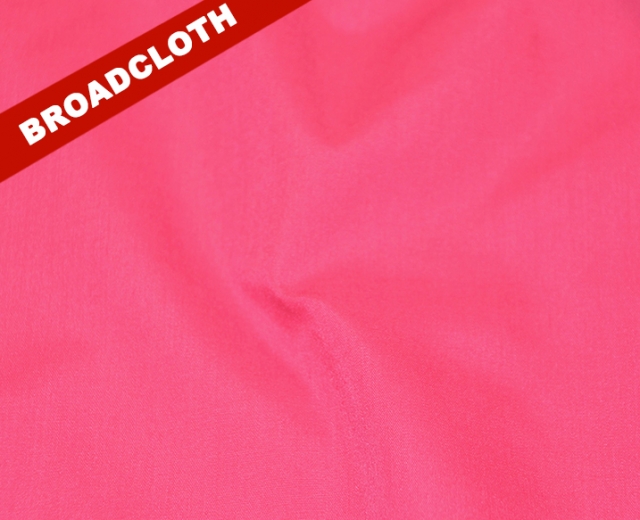 Fuchsia Polyester Cotton Broadcloth Fabric