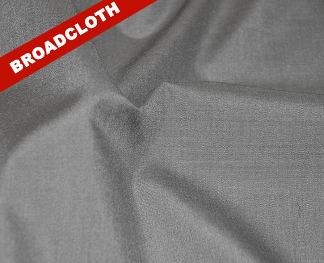 Charcoal Gray Polyester Cotton Broadcloth Fabric