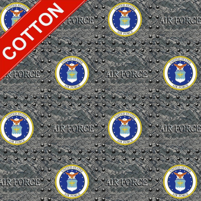 United States Air Force Grate Cotton Fabric