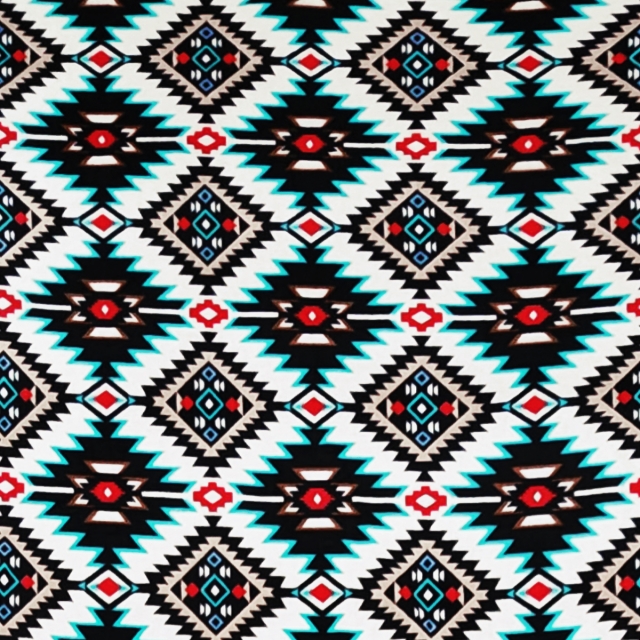 Shadow Diamonds Native American Fleece Fabric