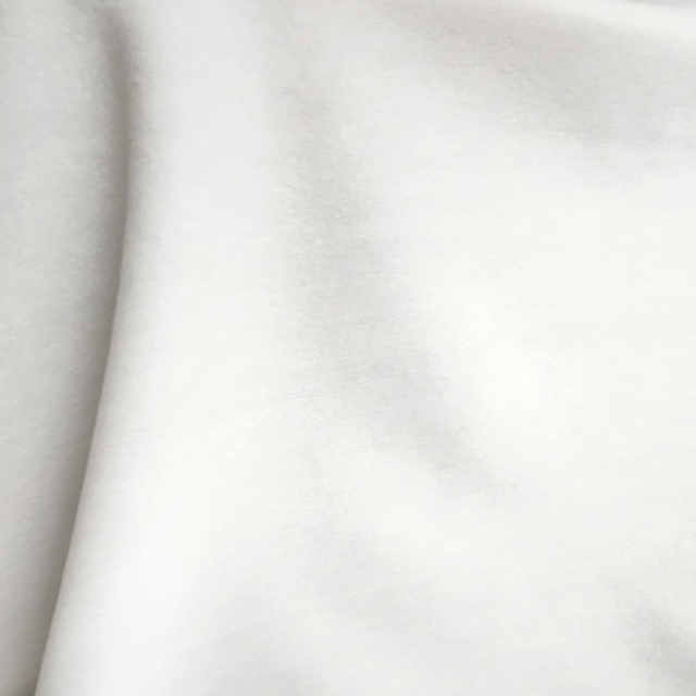 White Polyester Sweatshirt Fleece Fabric