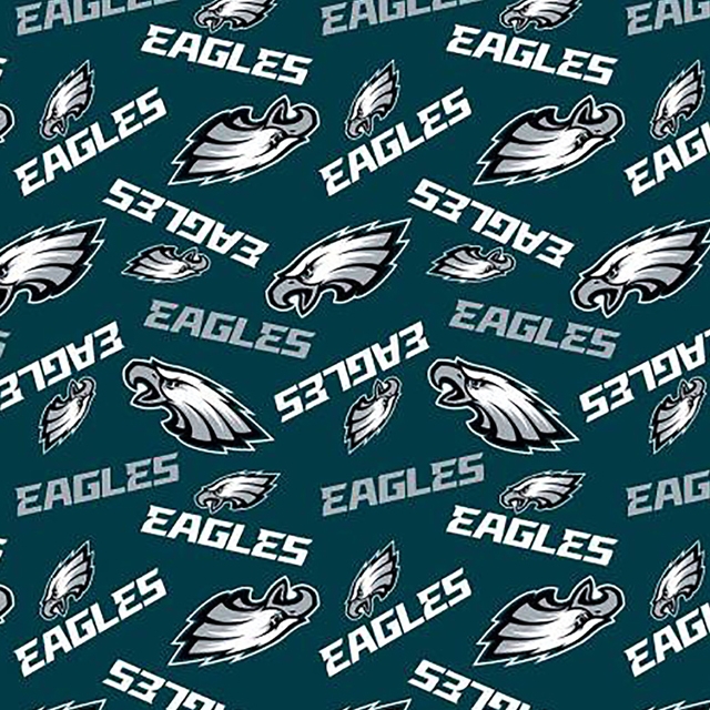 Philadelphia Eagles Logo NFL Fleece Fabric