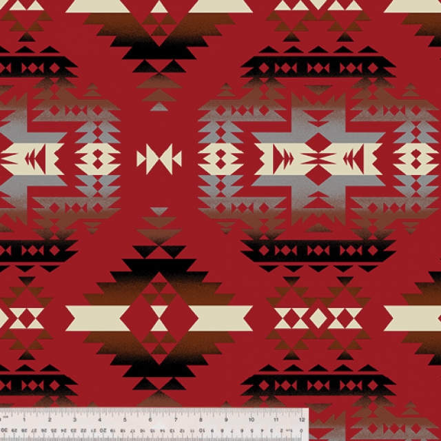 RED Canyon Native American Fleece Fabric