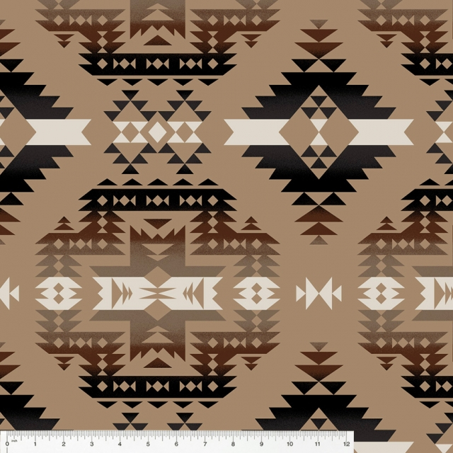 TAN Canyon Native American Fleece Fabric