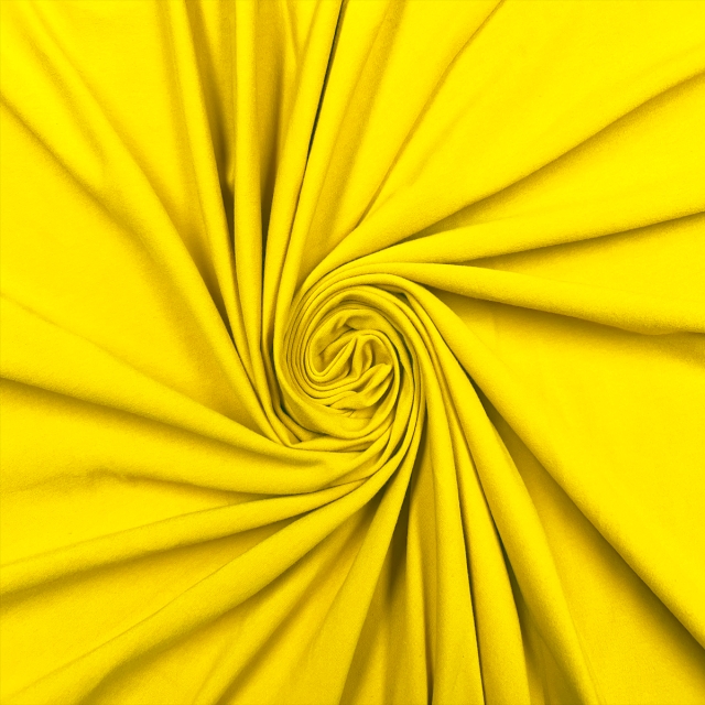 Yellow Cotton Spandex Jersey Fabric