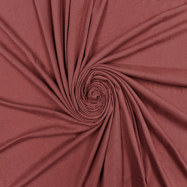 Marsala Cotton Spandex Jersey Fabric