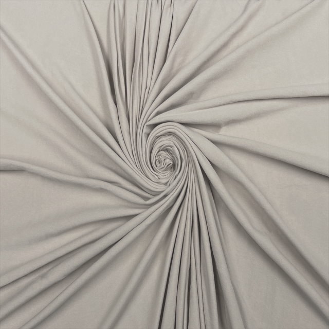 Ivory Cotton Spandex Jersey Fabric