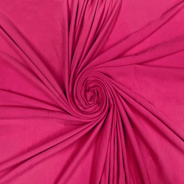 Fuchsia Cotton Spandex Jersey Fabric