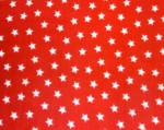 American Stars on Red Fleece Fabric