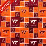 Virginia Tech Hokies Cotton Fabric