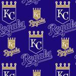 Kansas City Royals Allover MLB Fleece Fabric